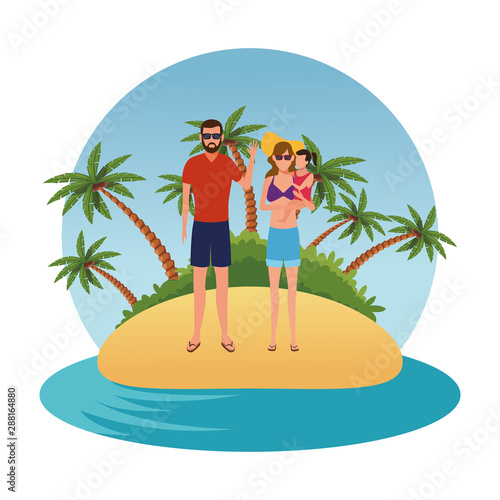 summer vacation cartoon