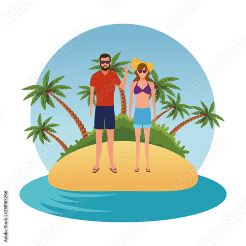 summer vacation cartoon