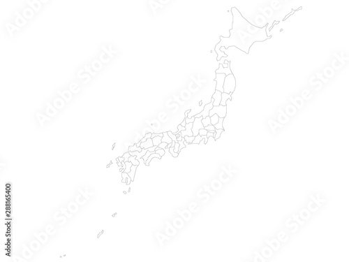 日本地図 ベクター