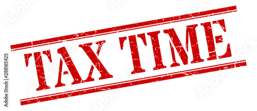 tax time stamp. tax time square grunge sign. tax time