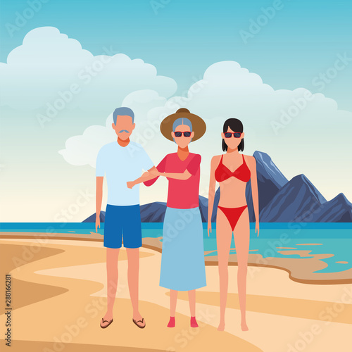 summer vacation cartoon
