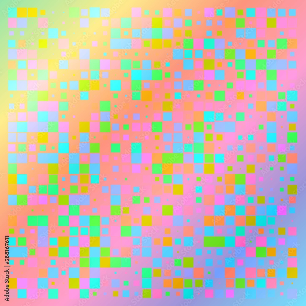 Fototapeta premium Mosaic with colorful squares 