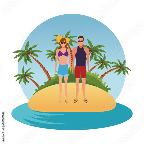 summer vacation cartoon