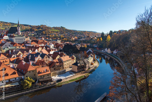 cesky krumlov in autumn