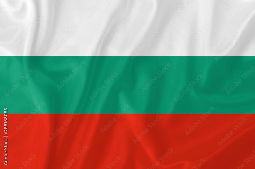 Obraz premium Bulgaria waving flag