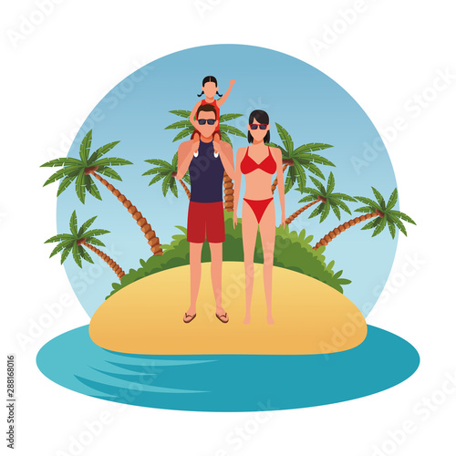 summer vacation cartoon