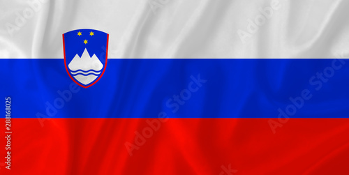 Free Download Slovenia waving flag - GFXLoad