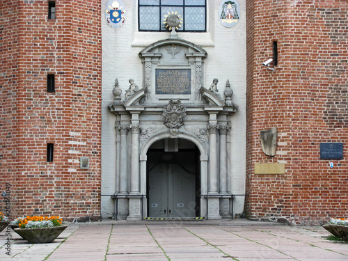 Fototapeta Naklejka Na Ścianę i Meble -  Door in Basilica of The Holy Trinity in Gdansk Oliwa, Poland