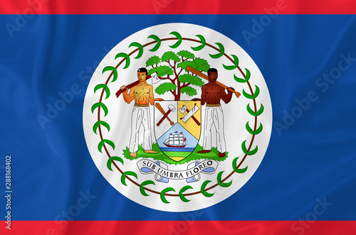 Belize waving flag