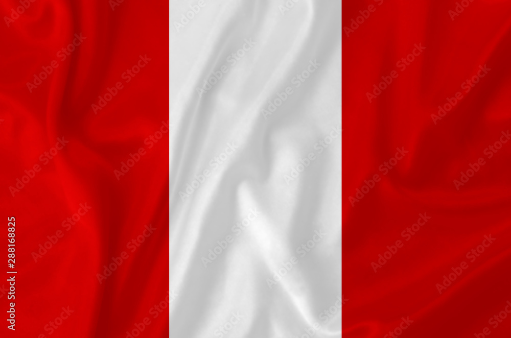 Peru waving flag