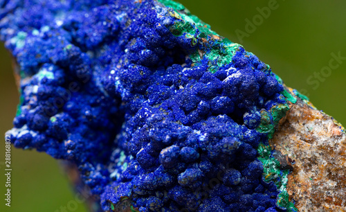 Bilde på lerret azurite mineral specimen stone rock gem quartz crystal
