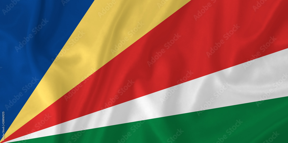 Seychelles waving flag