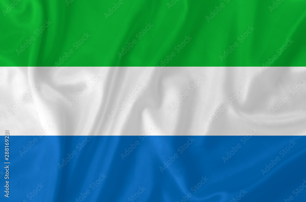 Sierra Leone waving flag