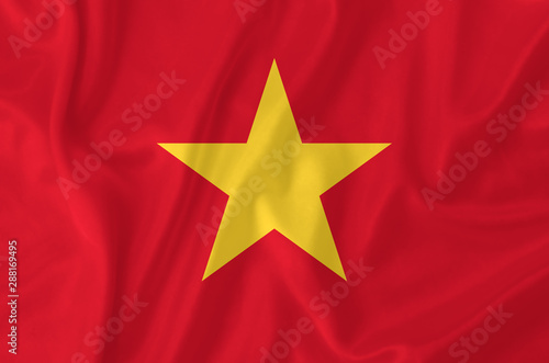 Vietnam waving flag