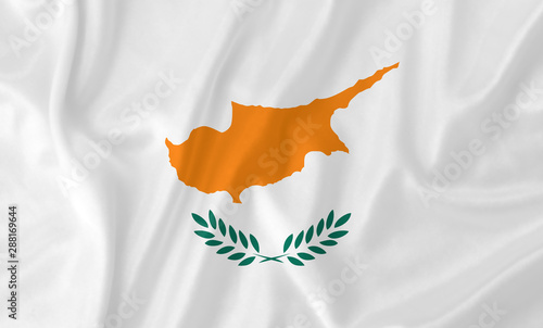 Cyprus waving flag