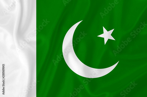 Pakistan waving flag