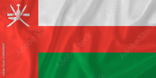 Oman waving flag