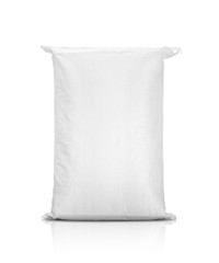 sand bag or white plastic canvas sack for rice or agriculture product