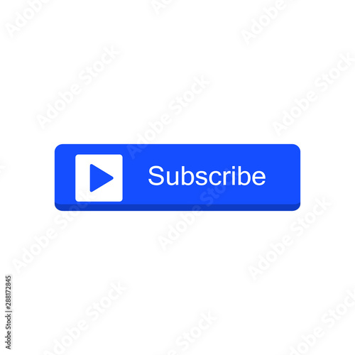 Vector subscribe videos channel button icon