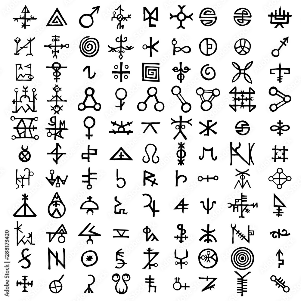 Big set of esoteric symbol design elements. Imaginary handwritten alchemy signs, space, spirituality, inspired by mysticism, freemasonry, astrology. Vector . Big set of esoteric symbol design elements. Imaginary handwritten alchemy signs, space, spirituality, inspired by mysticism, freemasonry, astrology. Vector .