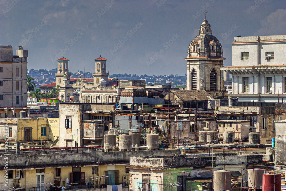 Looking over the rooftops of Havana, Cuba