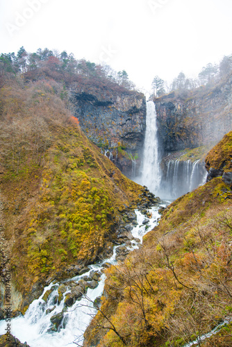 Kegon water Falls from Chuzenji lake at Nikko  Japan