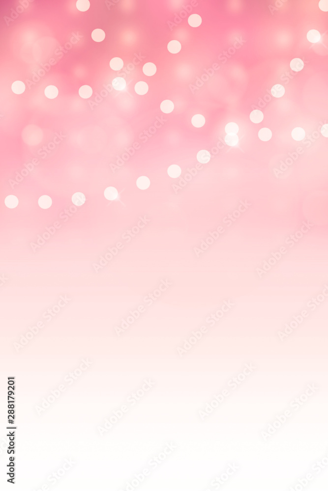 String lights on peach background for decoration String lights on peach background for decoration