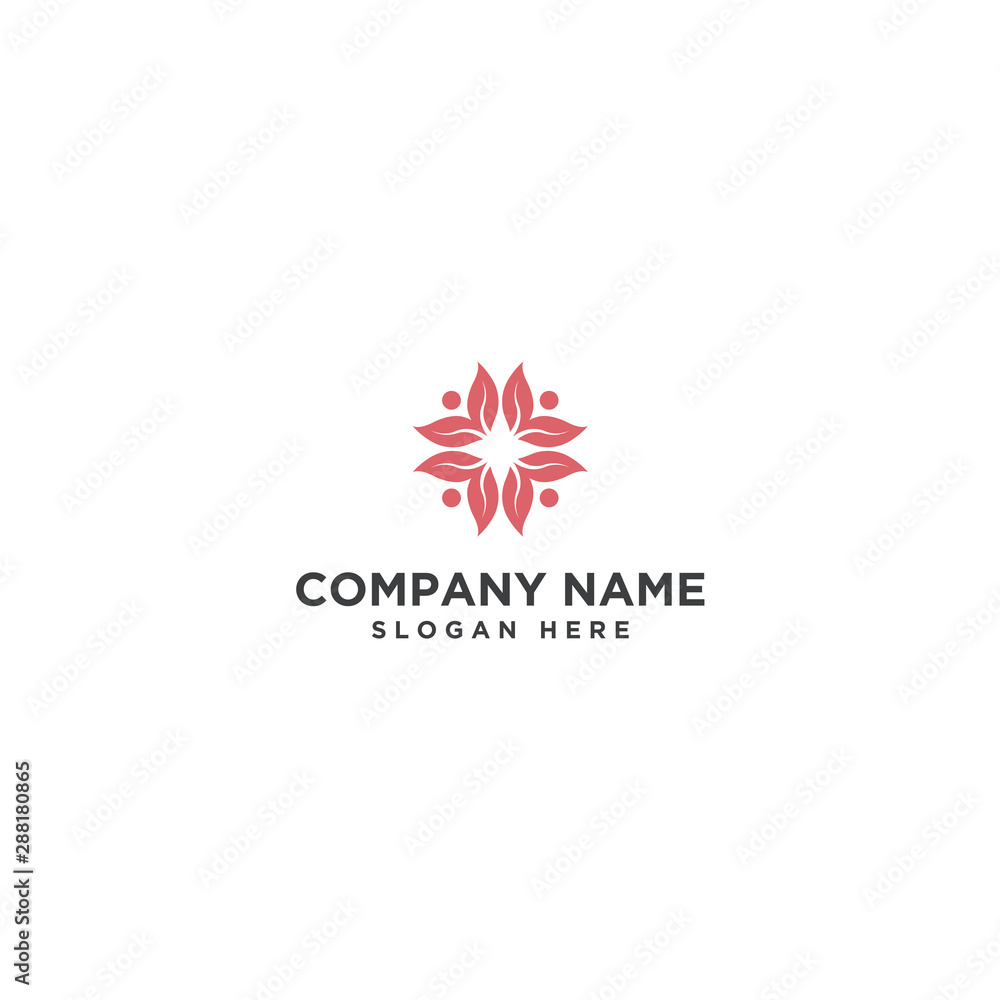 leaf logo template. natural logo. vector