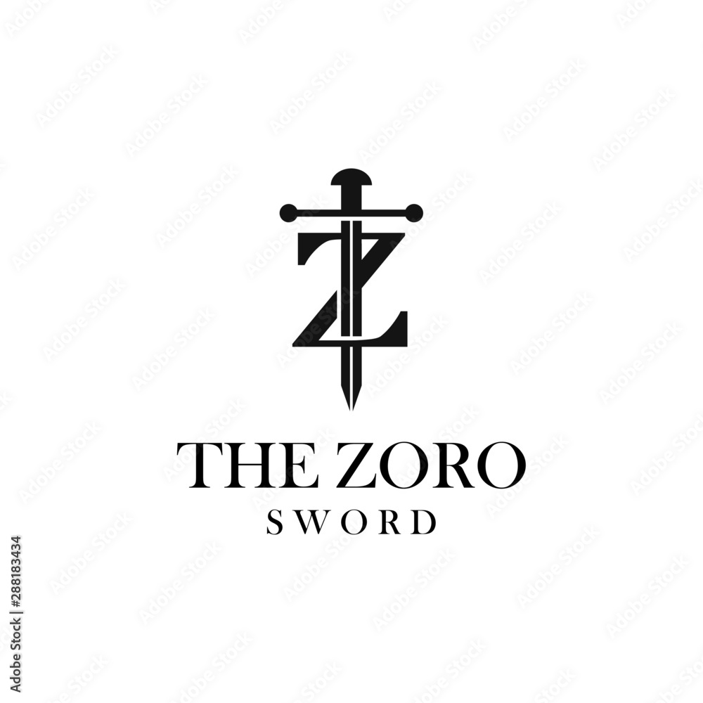 letter Z with Sword logo design vector illustration letter Z with Sword logo design vector illustration