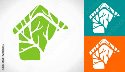 logo élagueur jardinier