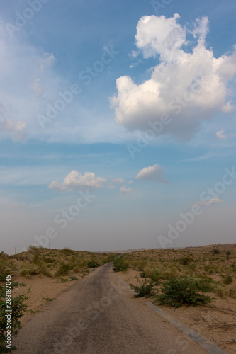 road to nowhere in the Thar Desert