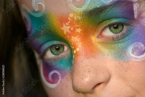 Rainbow Face Paint