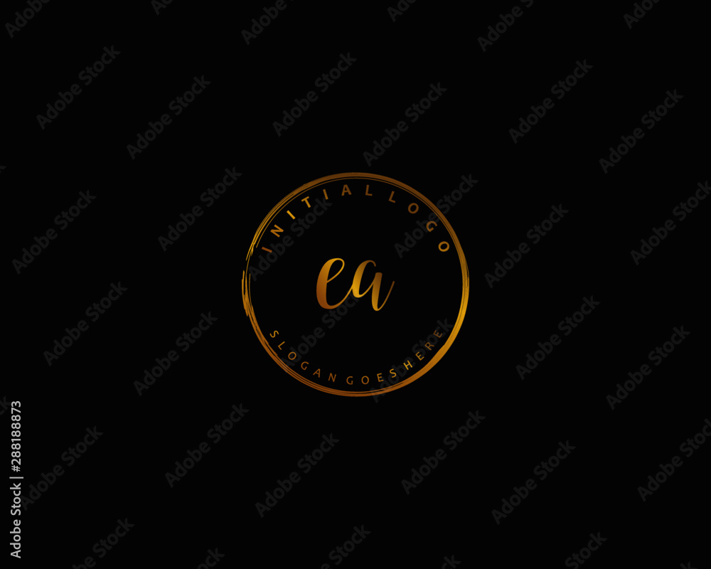 Fototapeta premium EA Initial letter logo template vector 