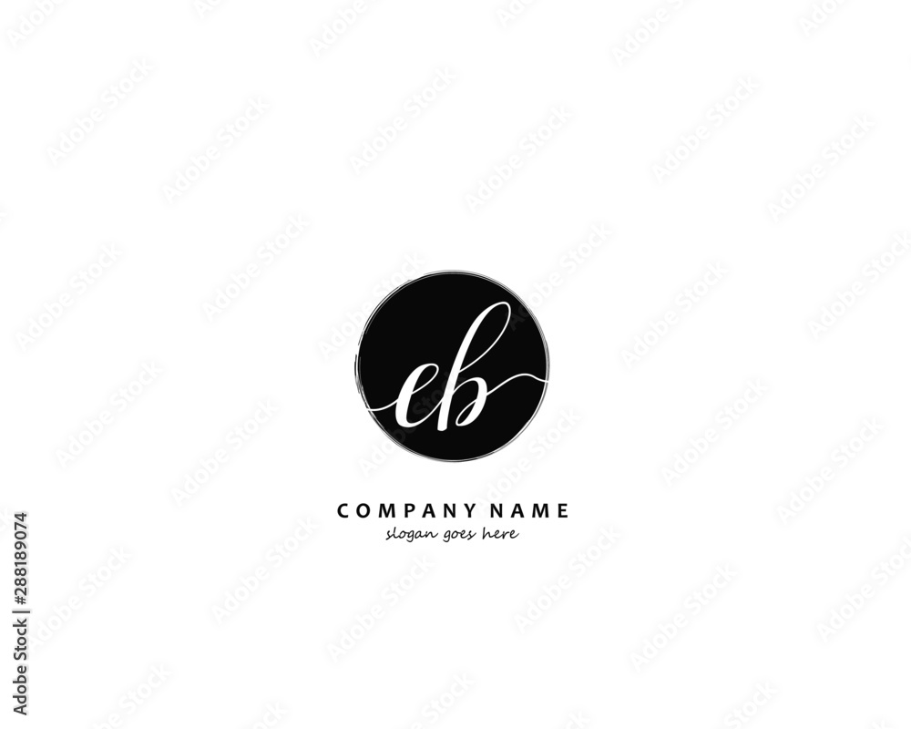 EB Initial letter logo template vector EB Initial letter logo template vector