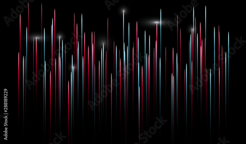 Abstract Optical Fibers - Technology Illustration Communication