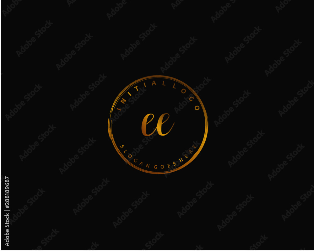 EE Initial letter logo template vector EE Initial letter logo template vector