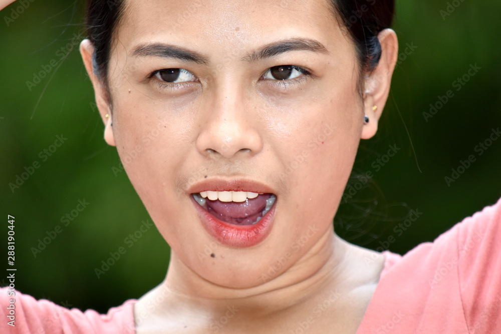 A Stressed Beautiful Minority Adult Female A Stressed Beautiful Minority Adult Female