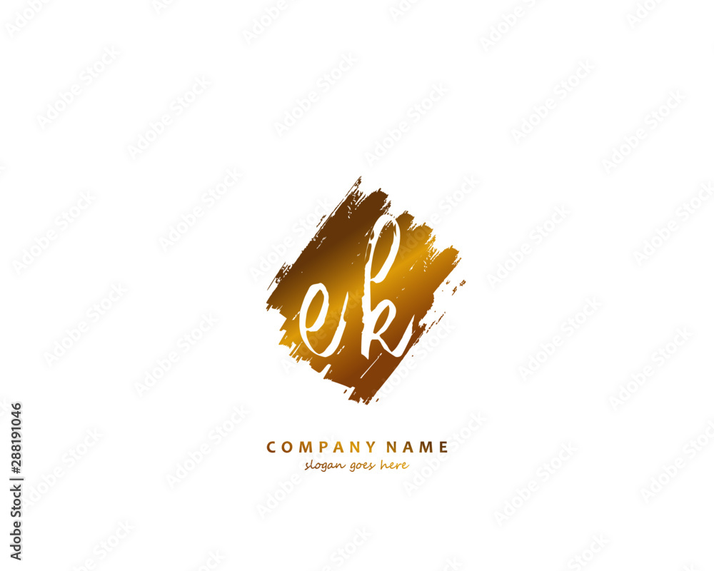 Fototapeta premium EK Initial letter logo template vector 