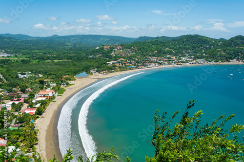 Fototapeta Bahía y playa de San Juan del Sur, Nicaragua