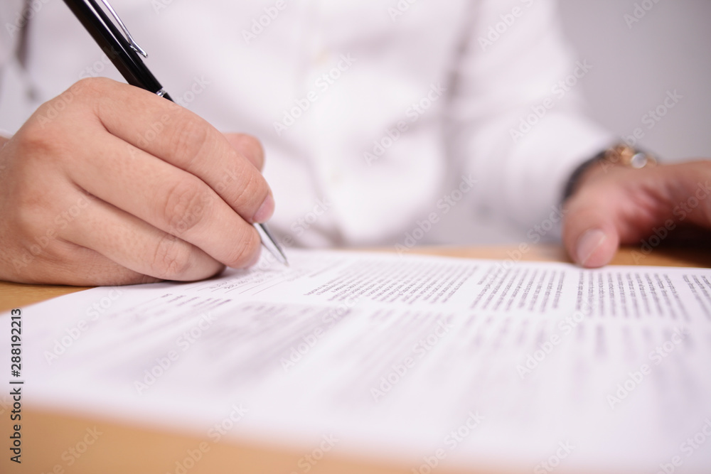 Businessman Signing Contract Businessman Signing Contract