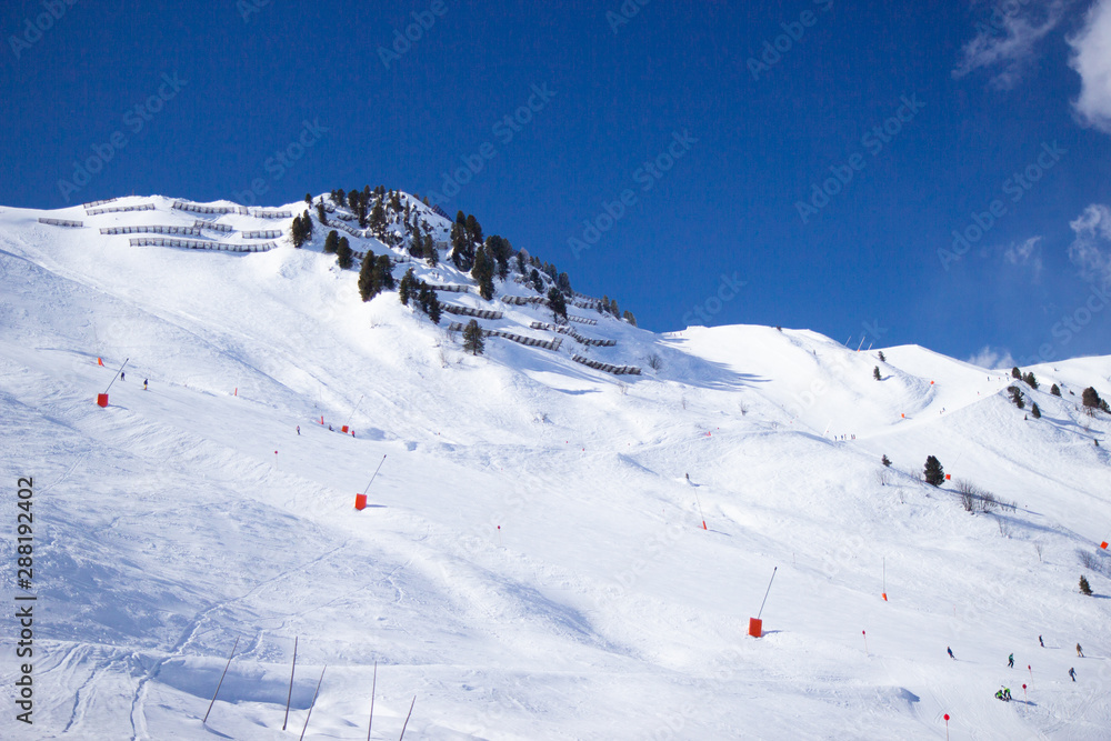 view of Mayrhofen ski resort in winter time, Austria view of Mayrhofen ski resort in winter time, Austria