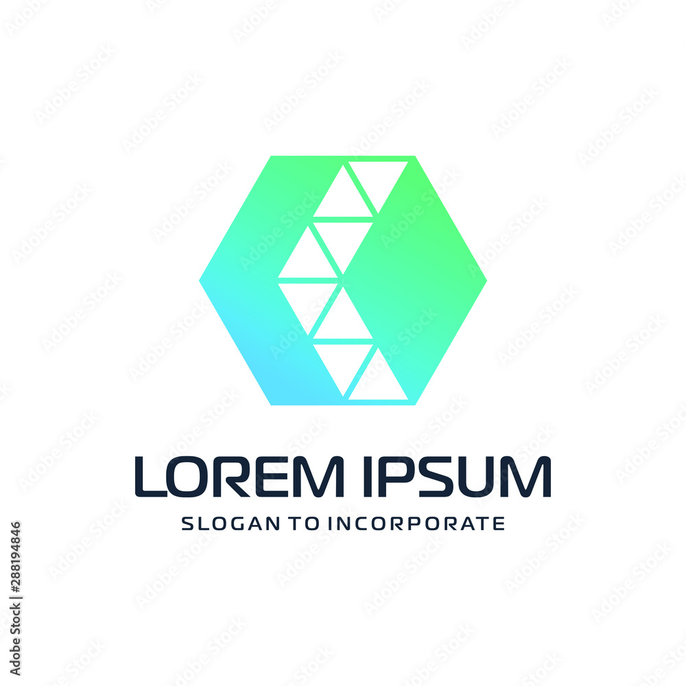 Naklejka premium Letter K abstract Logo Template. construction concept. digital technology logo - vector