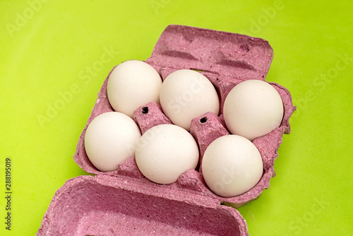 White eggs in the eggstray photo