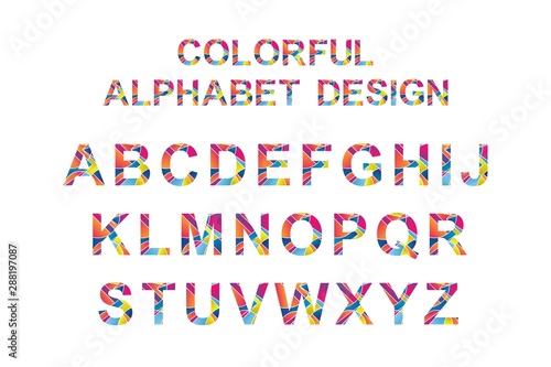 COLORFUL ALPHABET DESIGN