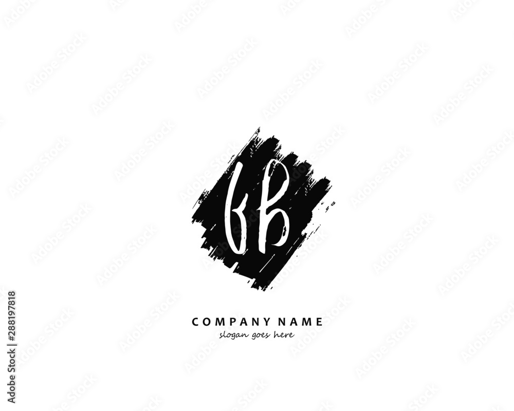 FB Initial letter logo template vector FB Initial letter logo template vector