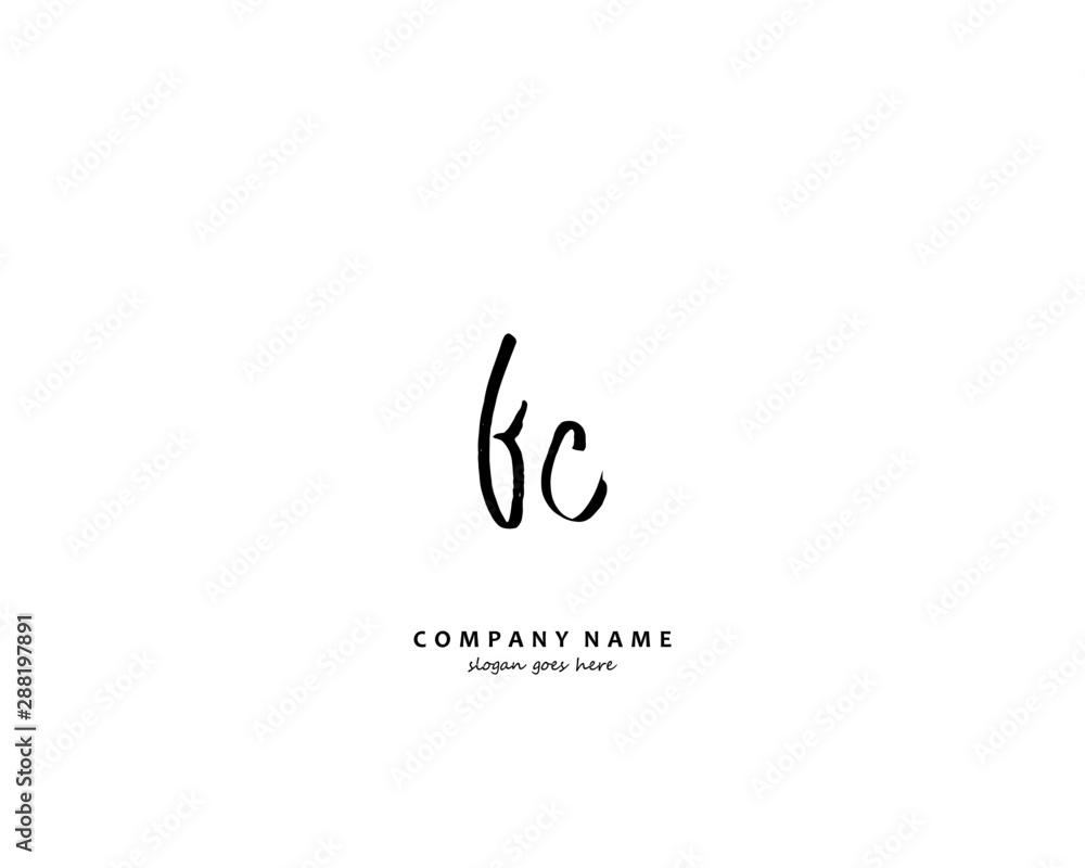 FC Initial letter logo template vector FC Initial letter logo template vector