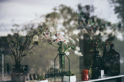 Flowers that are decorated ...