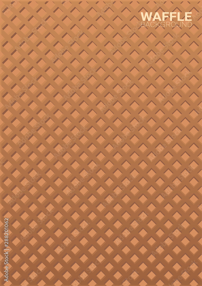 Colorful Wafer texture sweet food background. Ice cream waffle.