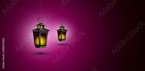 lanterna appesa, lanterne, vettoriale, lanterna, notte