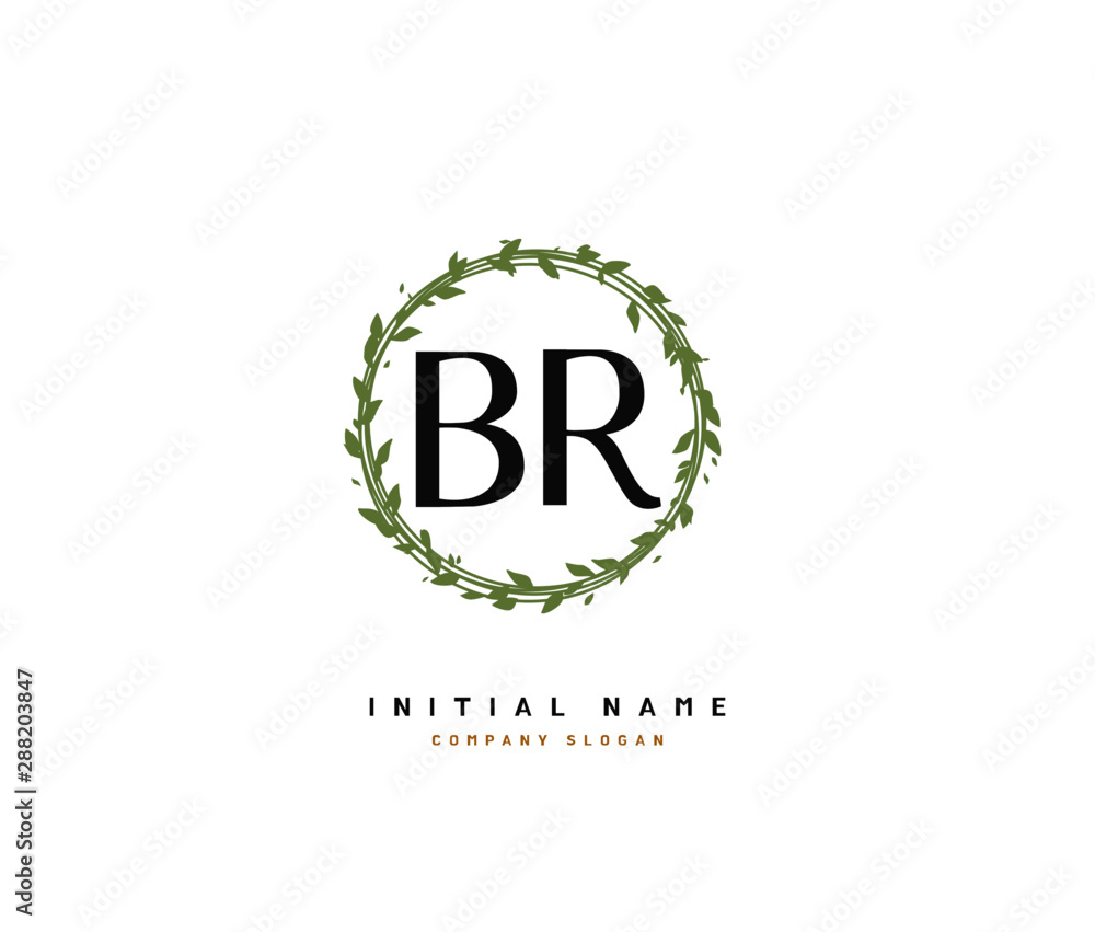 B R BR Beauty vector initial logo, handwriting logo of initial signature, wedding, fashion, jewerly, boutique, floral and botanical with creative template for any company or business. B R BR Beauty vector initial logo, handwriting logo of initial signature, wedding, fashion, jewerly, boutique, floral and botanical with creative template for any company or business.